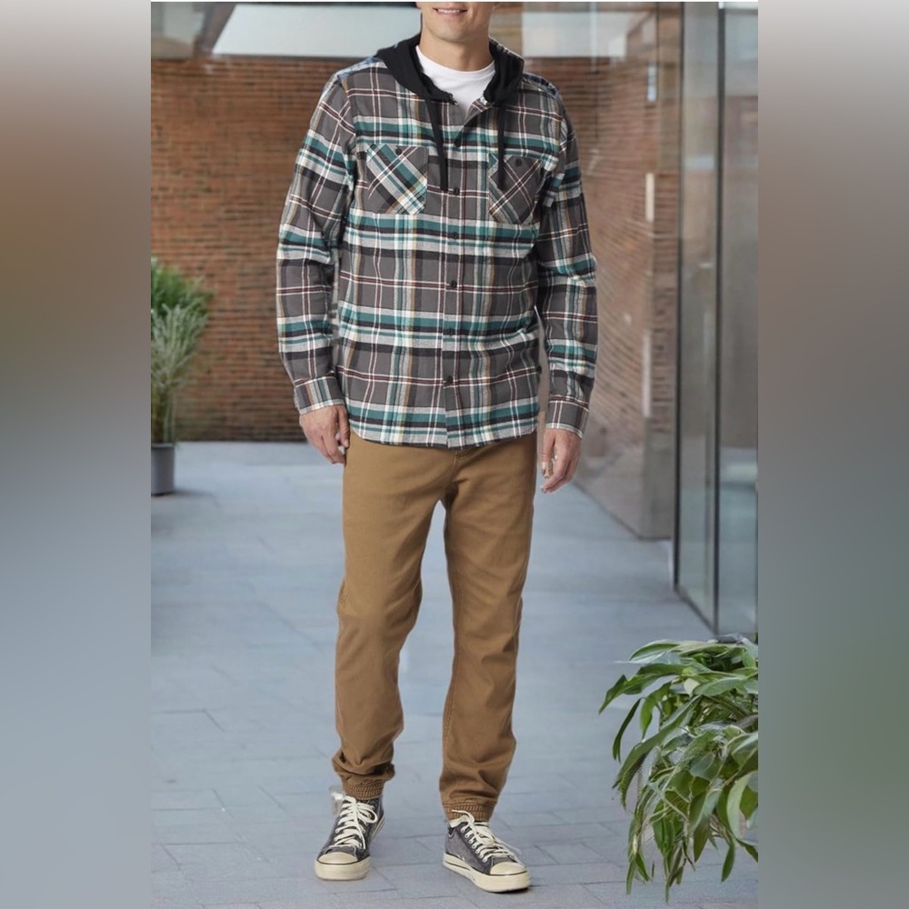 NWT UNIONBAY Men’s  Classic Flannel Hoodie Size M